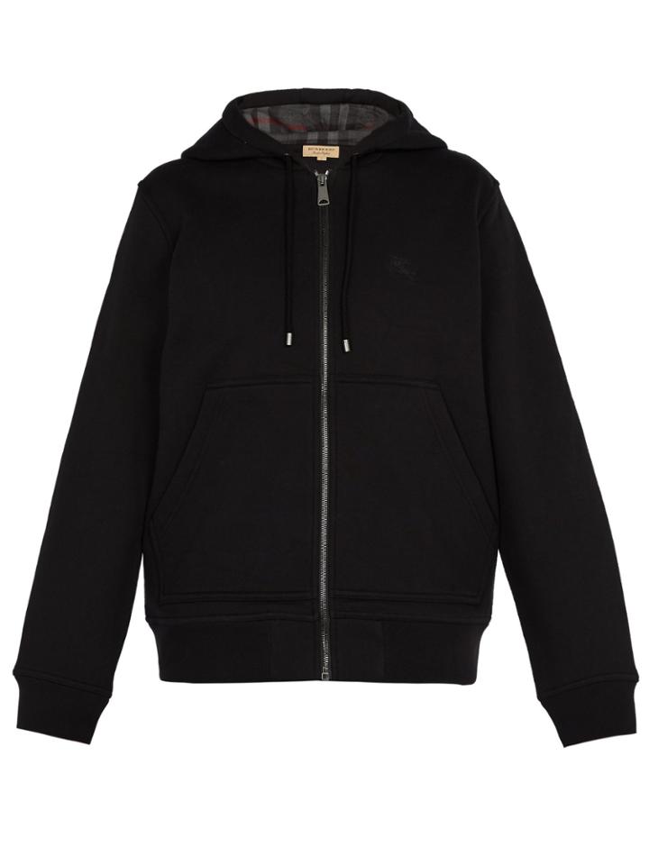 Burberry Hooded Cotton-blend Jersey Sweatshirt