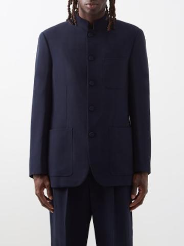 Umit Benan B+ - Stand-collar Jacket - Mens - Navy
