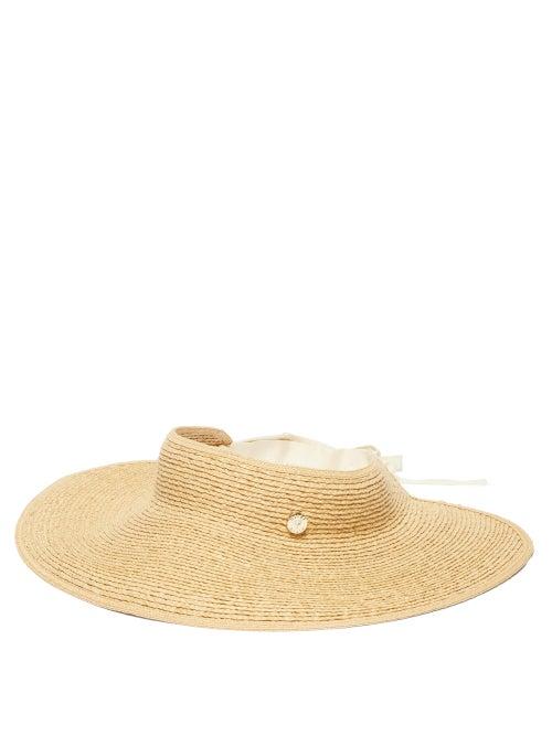 Matchesfashion.com Heidi Klein - Cape Elizabeth Raffia Visor - Womens - Beige