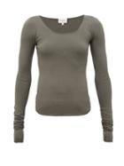 Matchesfashion.com Lemaire - Seamless Stretch-jersey Long-sleeved T-shirt - Womens - Khaki