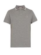 Matchesfashion.com Moncler - Logo Appliqu Cotton Piqu Polo Shirt - Mens - Grey