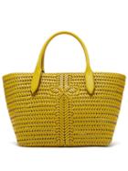 Matchesfashion.com Anya Hindmarch - The Neeson Woven Leather Basket Bag - Womens - Yellow