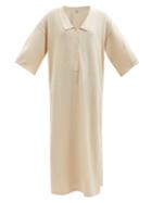 Totme - Organic Cotton-blend Terry Shirt Dress - Womens - Beige