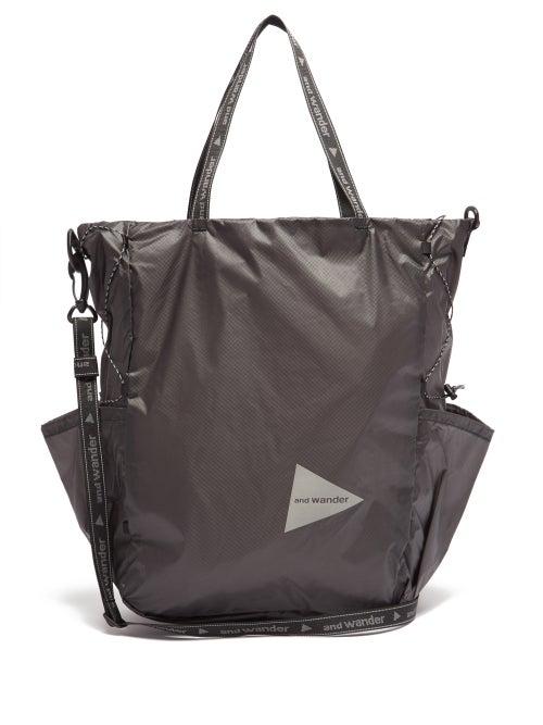 Matchesfashion.com And Wander - Logo-print Ripstop Tote Bag - Mens - Black