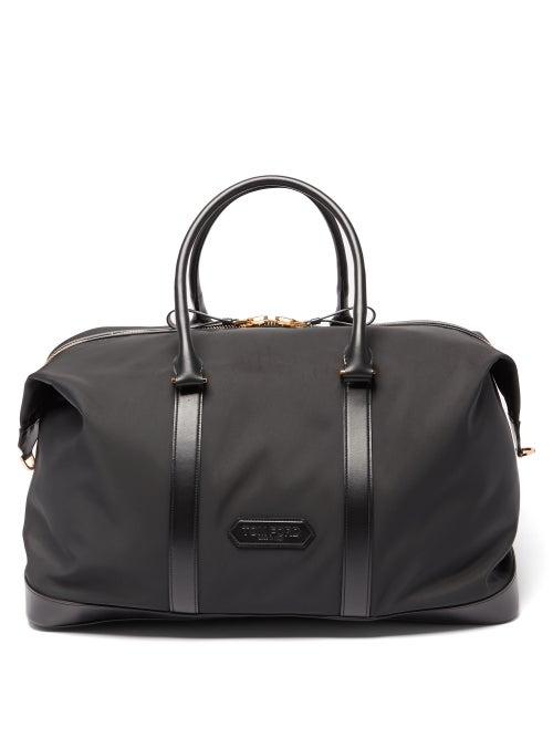 Tom Ford - Leather-trim Shell Holdall Bag - Mens - Black