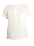 Hecho Half-button Silk-blend Tunic Shirt