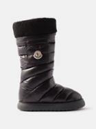 Moncler - Gaia Pocket Quilted-down Snow Boots - Womens - Black