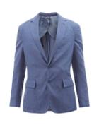 Ralph Lauren Purple Label - Single-breasted Silk-blend Blazer - Mens - Blue