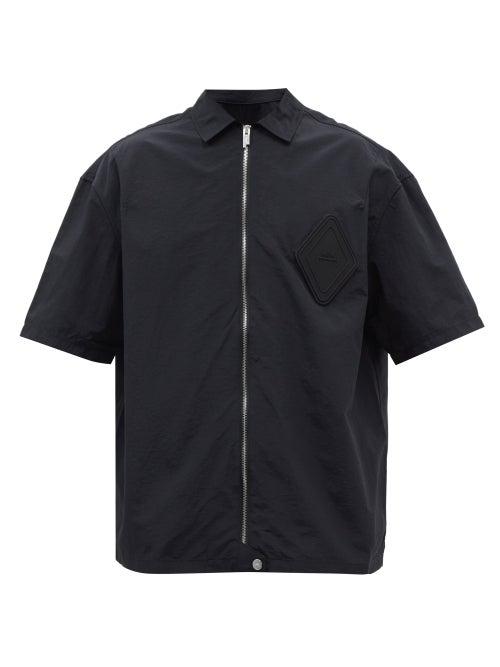 A-cold-wall* - Surface Nylon Short-sleeved Overshirt - Mens - Black