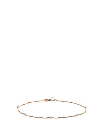 Matchesfashion.com Anissa Kermiche - Cheville Dore 14kt Gold & Pearl Ankle Bracelet - Womens - Yellow Gold