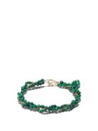 Yvonne Lon - Malachite, Topaz & 9kt Gold Beaded Bracelet - Womens - Green