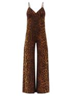 Matchesfashion.com Norma Kamali - Leopard-print Jersey Jumpsuit - Womens - Animal