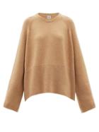 Totme - Raglan-sleeve Wool-blend Sweater - Womens - Camel