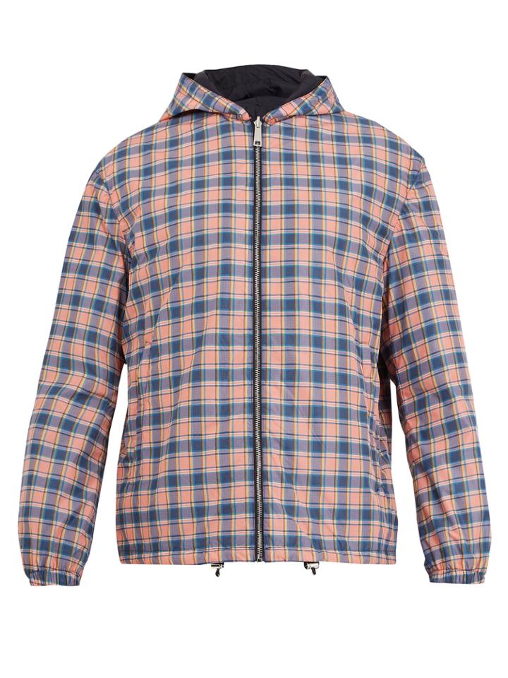 Prada Checked-print Reversible Jacket