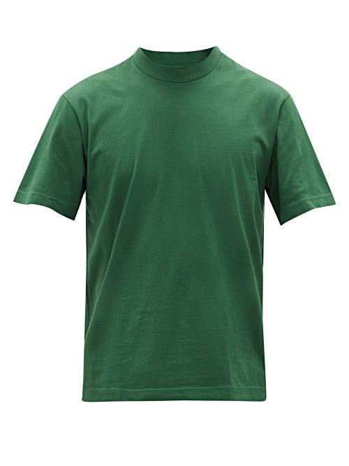 Matchesfashion.com Lady White Co. - Athens Cotton-jersey T-shirt - Mens - Green