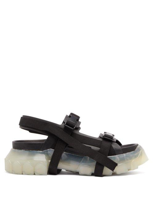 Matchesfashion.com Rick Owens - Tractor Leather Sandals - Mens - Black