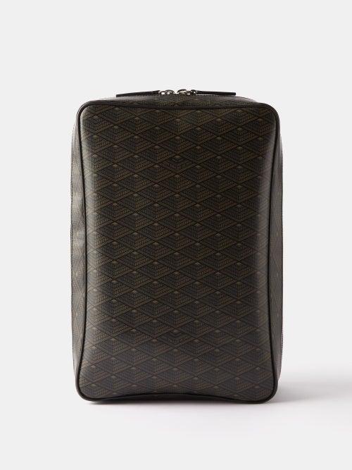 Mtier - Medium Monogram-print Coated Canvas Packing Pouch - Mens - Brown Multi