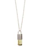 Matchesfashion.com Parts Of Four - Talisman Apatite & Sterling Silver Necklace - Mens - Silver Multi