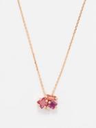 Suzanne Kalan - Diamond, Topaz & 14kt Rose-gold Necklace - Womens - Pink Multi