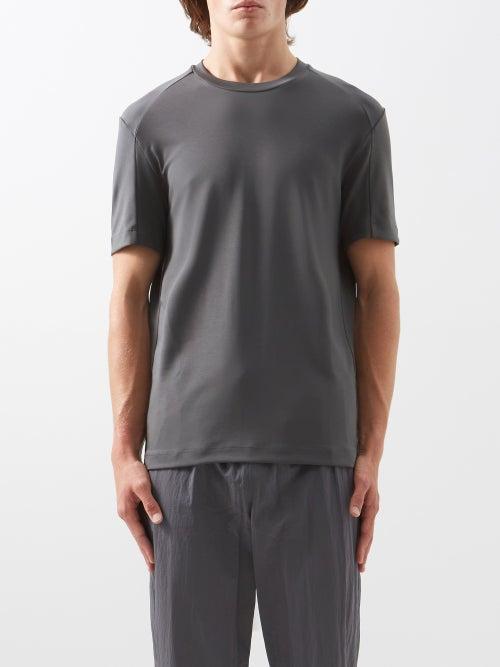 Jacques - Compression Stretch-jersey T-shirt - Mens - Slate