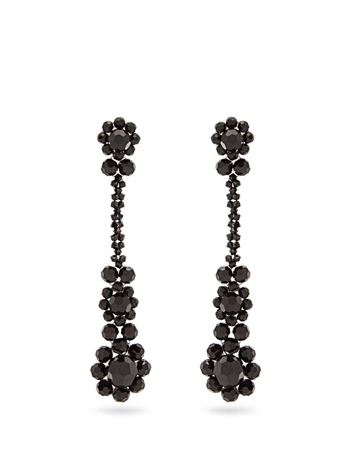 Simone Rocha Beaded-floral Drop Earrings