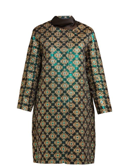 Matchesfashion.com S Max Mara - Rinalda Coat - Womens - Green Multi