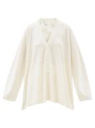Matchesfashion.com Eskandar - Oversized Cashmere Cardigan - Womens - White