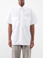 Giorgio Armani - Twin Pocket Cotton-poplin Shirt - Mens - White