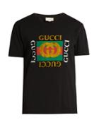 Gucci Distressed Logo-print Cotton T-shirt