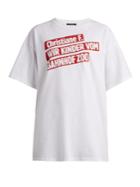 Raf Simons Christiane F. Film Title-print T-shirt
