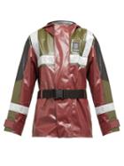 Matchesfashion.com Ganni - X 66&deg;north Askja Hooded Technical Jacket - Womens - Burgundy Multi