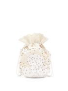 Matchesfashion.com Ganni - Bead And Sequin-embellished Drawstring Pouch - Womens - White