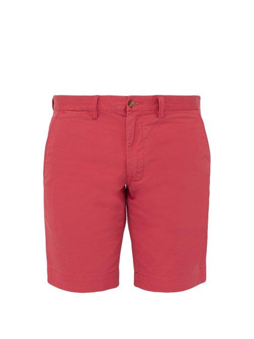 Matchesfashion.com Polo Ralph Lauren - Classic Stretch Cotton Twill Chino Shorts - Mens - Coral