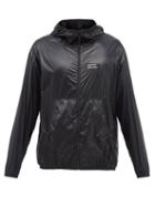 7 Moncler Fragment Hiroshi Fujiwara - Logo-patch Shell Hooded Jacket - Mens - Black