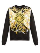 Matchesfashion.com Versace - Baroque-print Cotton-jersey Sweatshirt - Mens - Black