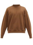 Matchesfashion.com Jil Sander - Dropped-shoulder Cotton-jersey Sweatshirt - Mens - Brown