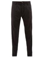 Matchesfashion.com J.w. Brine - Marshall Pleated Flecked Wool Blend Trousers - Mens - Black