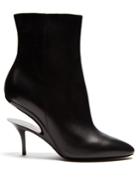 Maison Margiela Suspended-heel Leather Ankle Boots