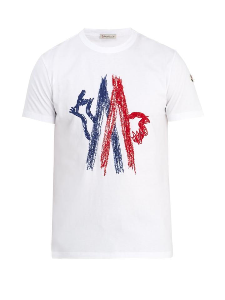 Moncler Logo-motif Cotton-jersey T-shirt