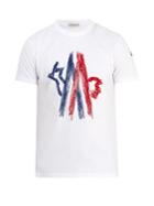 Moncler Logo-motif Cotton-jersey T-shirt