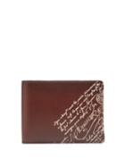 Matchesfashion.com Berluti - Essentiel Lasered Scritto Leather Bi Fold Wallet - Mens - Brown