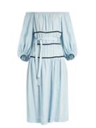 Sonia Rykiel Ric-rac Trimmed Off-the-shoulder Dress