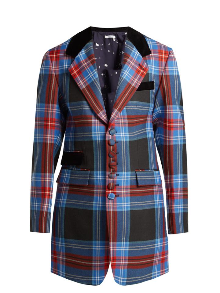 Charles Jeffrey Loverboy Tartan Wool Blazer