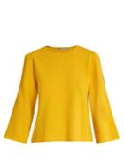 Stella Mccartney Round-neck Cut-out Sleeve Sweater