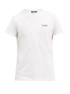 Balmain - Logo-print Cotton-jersey T-shirt - Mens - White