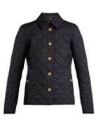 Matchesfashion.com Burberry - Frankby Diamond Quilted Shell Jacket - Womens - Dark Blue