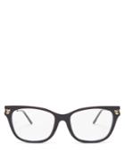 Matchesfashion.com Cartier Eyewear - Core Cat-eye Acetate Glasses - Womens - Black