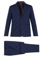 Matchesfashion.com Paul Smith - Soho Tailored Fit Wool And Linen Blend Suit - Mens - Navy