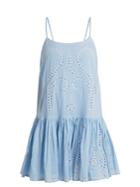 Juliet Dunn Embroidered Paisley Cut-out Cotton Dress