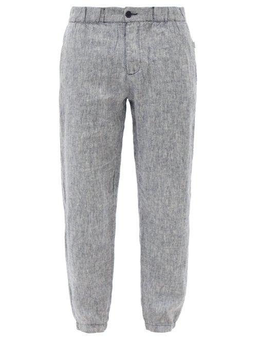 Matchesfashion.com Onia - Elijah Linen Trousers - Mens - Navy
